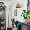Baloca Staande lamp, Booglampen Goud, Zwart, 1-licht