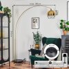 Baloca Staande lamp, Booglampen Goud, Zwart, 1-licht