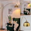 Baloca Staande lamp, Booglampen Goud, Zwart, 1-licht