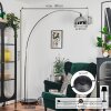 Baloca Staande lamp, Booglampen Chroom, Zwart, 1-licht