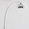 Baloca Staande lamp, Booglampen Chroom, Zwart, 1-licht