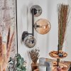 Chehalis Kogellampje, Wandlamp Amber, Rookkleurig, 3-lichts