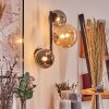 Chehalis Kogellampje, Wandlamp Amber, Rookkleurig, 3-lichts