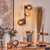 Chehalis Kogellampje, Wandlamp Amber, Rookkleurig, 3-lichts
