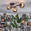 Chehalis Plafondlamp, Kogellampje Rookkleurig, 3-lichts