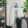 Baloca Staande lamp, Booglampen Chroom, Zwart, 1-licht