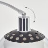 Baloca Staande lamp, Booglampen Chroom, Zwart, 1-licht