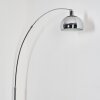 Baloca Staande lamp, Booglampen Chroom, Zwart, 1-licht