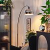 Baloca Staande lamp, Booglampen Chroom, Zwart, 1-licht