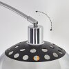 Baloca Staande lamp, Booglampen Chroom, Zwart, 1-licht