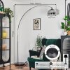 Baloca Staande lamp, Booglampen Chroom, Zwart, 1-licht
