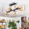 Gastor Plafondlamp, Kogellampje Amber, Duidelijk, 6-lichts