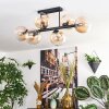 Gastor Plafondlamp, Kogellampje Amber, Duidelijk, 6-lichts