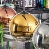 Koyoto Hanglamp, Kogellampje, Hanglamp Chroom, Goud, Duidelijk, Koperkleurig, Rookkleurig, 3-lichts