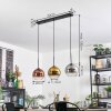Koyoto Hanglamp, Kogellampje, Hanglamp Chroom, Goud, Duidelijk, Koperkleurig, Rookkleurig, 3-lichts