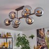 Gastor Plafondlamp, Kogellampje Chroom, Rookkleurig, 8-lichts