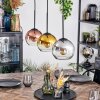 Koyoto Hanglamp, Kogellampje, Hanglamp Chroom, Goud, Duidelijk, Koperkleurig, Rookkleurig, 3-lichts