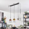 Koyoto Hanglamp, Kogellampje, Hanglamp Chroom, Goud, Duidelijk, Koperkleurig, Rookkleurig, 3-lichts