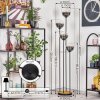 Gastor Staande lamp 30 cm Hout donker, Zwart, 4-lichts