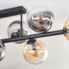 Gastor Plafondlamp, Kogellampje Amber, Duidelijk, Rookkleurig, 8-lichts
