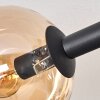 Gastor Plafondlamp, Kogellampje Amber, Rookkleurig, 10-lichts