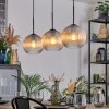 Koyoto Hanglamp, Kogellampje, Hanglamp Amber, Duidelijk, 3-lichts