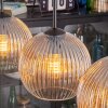 Koyoto Hanglamp, Kogellampje, Hanglamp Amber, Duidelijk, 3-lichts