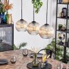 Koyoto Hanglamp, Kogellampje, Hanglamp Amber, Duidelijk, 3-lichts