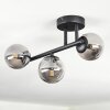 Chehalis Plafondlamp, Kogellampje Rookkleurig, 3-lichts