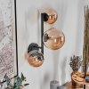 Chehalis Kogellampje, Wandlamp Amber, 3-lichts