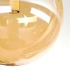 Chehalis Plafondlamp, Kogellampje Amber, 3-lichts