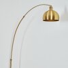 Baloca Staande lamp, Booglampen Messing, Zwart, 1-licht