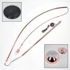 Baloca Staande lamp, Booglampen Koperkleurig, Zwart, 1-licht