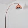 Baloca Staande lamp, Booglampen Koperkleurig, Zwart, 1-licht