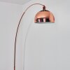 Baloca Staande lamp, Booglampen Koperkleurig, Zwart, 1-licht