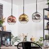 Ripoll Hanglamp, Kogellampje, Hanglamp Goud, Duidelijk, Koperkleurig, Rookkleurig, 3-lichts
