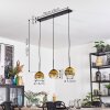 Koyoto Hanglamp, Kogellampje, Hanglamp Goud, Duidelijk, 3-lichts