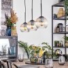 Koyoto Hanglamp, Kogellampje, Hanglamp Amber, Duidelijk, 3-lichts