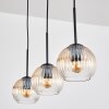 Koyoto Hanglamp, Kogellampje, Hanglamp Amber, Duidelijk, 3-lichts