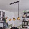 Koyoto Hanglamp, Kogellampje, Hanglamp Goud, Duidelijk, 3-lichts