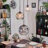 Koyoto Hanglamp, Kogellampje, Hanglamp, Cluster hanglamp 30 cm Amber, Duidelijk, Rookkleurig, 3-lichts
