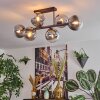 Gastor Plafondlamp, Kogellampje Duidelijk, Rookkleurig, 6-lichts