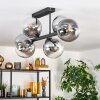 Gastor Plafondlamp, Kogellampje Duidelijk, Rookkleurig, 6-lichts