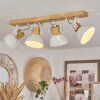 Orny Plafondlamp Natuurlijke kleuren, Wit, 4-lichts