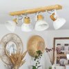 Orny Plafondlamp Natuurlijke kleuren, Wit, 4-lichts