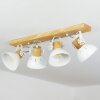 Orny Plafondlamp Natuurlijke kleuren, Wit, 4-lichts