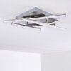 Eriz Plafondlamp LED Nikkel mat, 4-lichts, Afstandsbediening, Kleurwisselaar