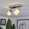 Cerejeiras Plafondlamp LED Chroom, 2-lichts, Afstandsbediening, Kleurwisselaar