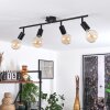 Cacoq Plafondlamp Zwart, 4-lichts