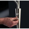 Trio verlichting Quebec Vloerlicht, Staande lamp LED Nikkel mat, 1-licht